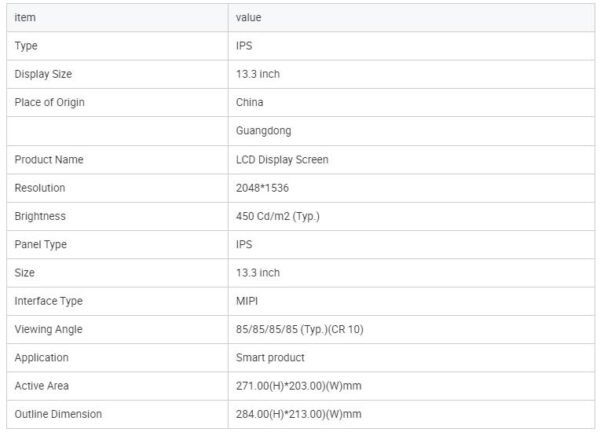 13.3inch LG Flexible AMOLED Display 1536*2048 OLED Screen Notebook PC HDMI Driver Board - Image 8