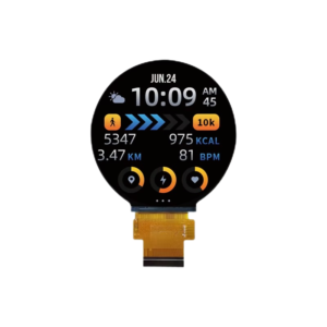 2.76inch Full Round IPS LCD Screen SPI RGB Interface 480*480 Car Gauge LCD Display